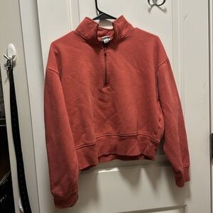Target “a new day” red half zip pullover. Medium.